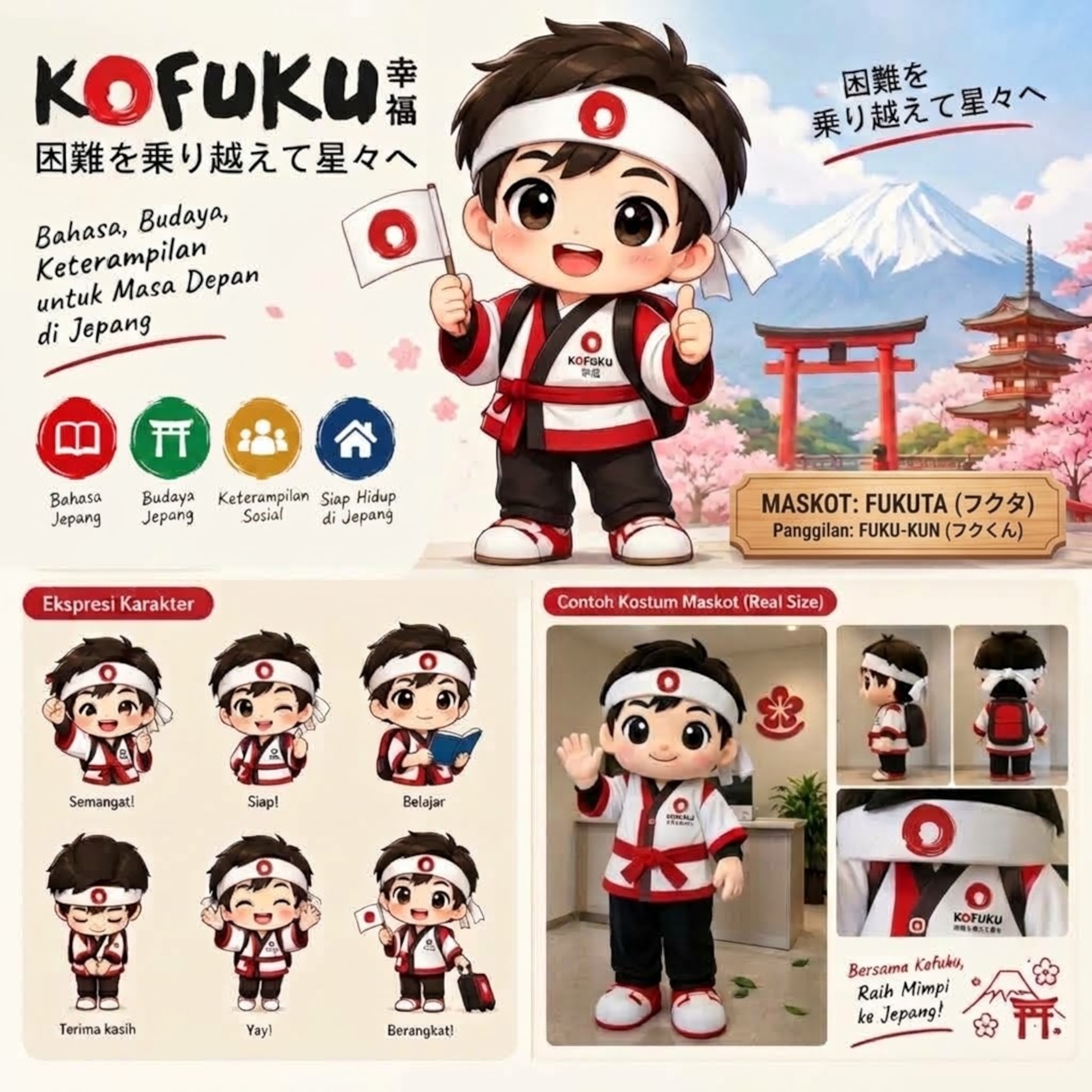 Maskot LPK Kofuku - Fukuta